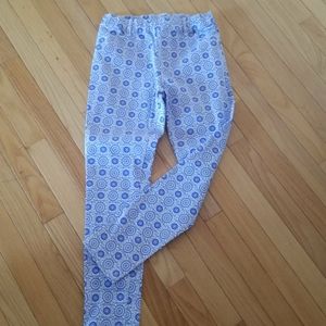 Nordstrom's blue and white skinny pants